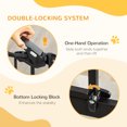 thumbnail image 4 of PawHut 29.1''-41.3'' Extra Wide Dog Gate with Cat Door for Doorways, Black, 4 of 10