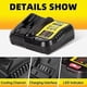 thumbnail image 5 of Compatible 2Pack 8.0AH 20V/18V DCB184 Replacement for Dewalt Battery + 4A Charger Compatible with Dewalt Battery and Charger DCB180 DCB181 DCB-182 DCB, 5 of 5