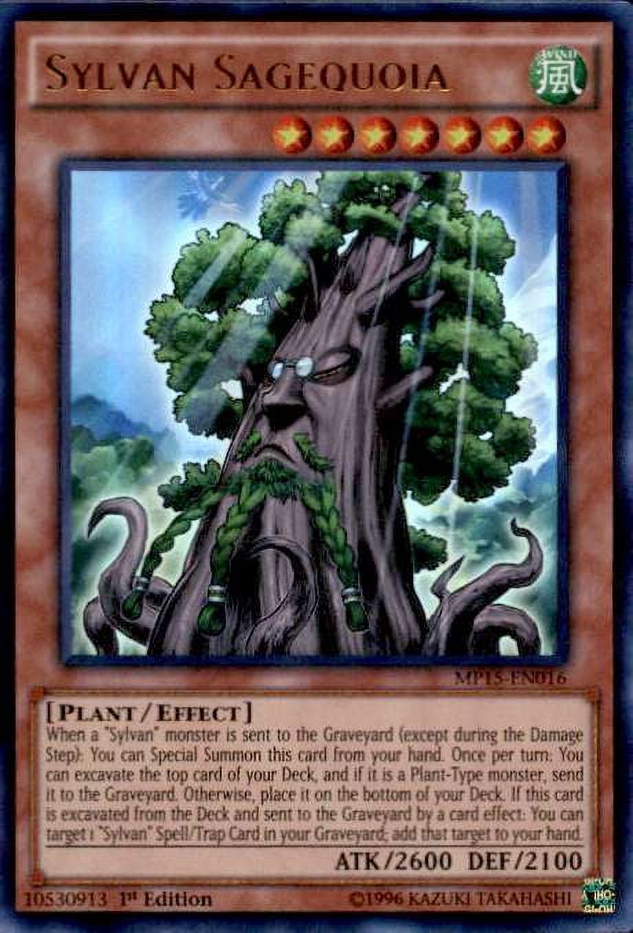 YuGiOh 2015 Mega-Tin Mega Pack Ultra Rare Sylvan Sagequoia MP15-EN016