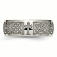 thumbnail image 4 of Titanium 8mm Laser Design Polished Band Size 9.5, 4 of 7