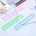 thumbnail image 3 of MasteelfCA NUOLUX 12 Pcs Plastic Transparent Rulers School Students Stationery Office Measuring Ruler 15CM Random Color, 3 of 8