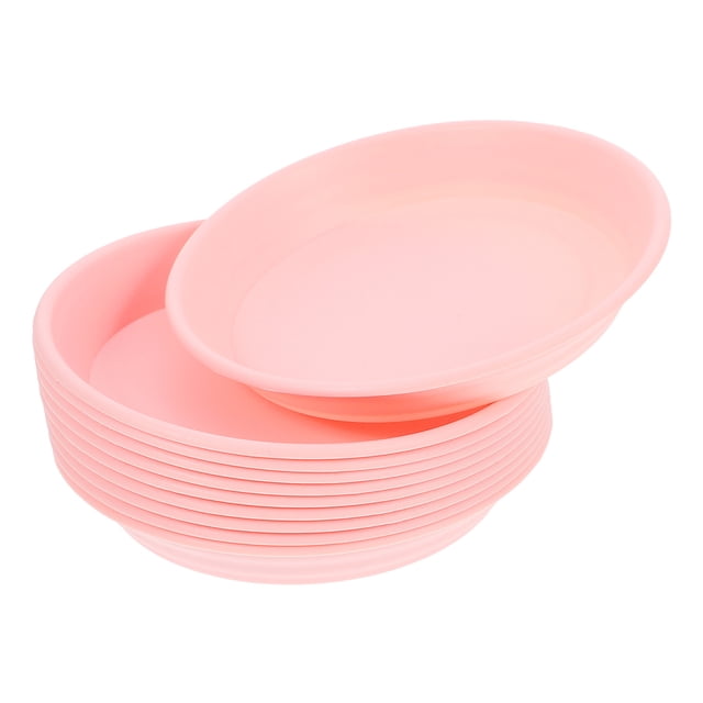 10 platillos de plástico para macetas, platillos transparentes para plantas, bandeja para plantas, platillos para macetas, ideales para bandejas de plantas, platos para macetas para atrapar agua