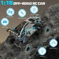 thumbnail image 4 of HNH 1:16 RC Car Remote Control Car, 60+min Monster Truck with Lights and Spray Function, All Terrain Off Road RC Monster Vehicle Truck for Kids, 2400Mah Battery, 4 of 11