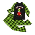 thumbnail image 2 of Conjuntos de pijamas navideños familiares a juego Grinch 2024, pijama de Grinch con parte superior y pantalones de pijama a cuadros, pijama de Grinch para niños y adultos para la familia, 6 Años, 2 of 3