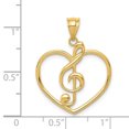 thumbnail image 4 of 14K Treble Clef in Heart Charm K4943, 4 of 4