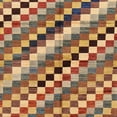 thumbnail image 1 of Ahgly Company Machine Washable Indoor Square Abstract Brown Red Area Rugs, 4' Square, 1 of 7