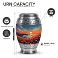thumbnail image 2 of Yatskia Sunset Lighthouse Decorative Large Cremation Urns for Human Ashes Adult Male and Female, Small Memorial Urn for Ashes Adult, (Monar 10 Inch and 3 Inch), 2 of 8