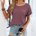 thumbnail image 5 of Sexlip Womens Short Sleeve T Shirt Fun Cartoon Pattern Side Button Design Soft Fabric Relaxed Silhouette for Daily Casual Wear Red L, 5 of 6