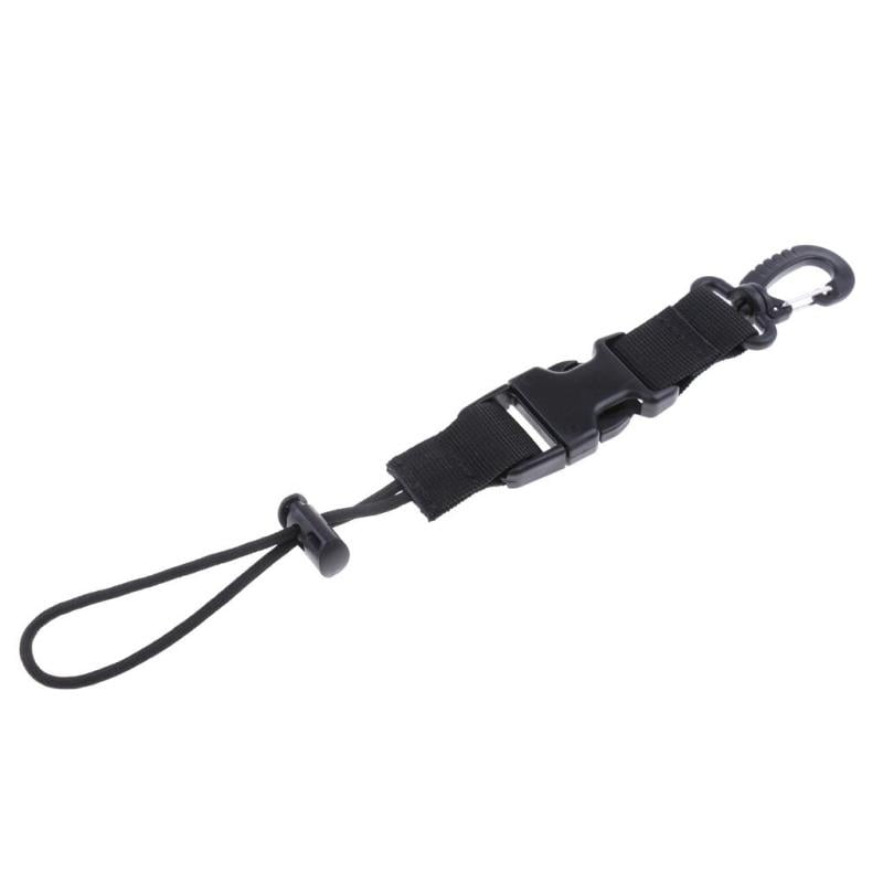 Scuba Diving Dive Snappy Coil Lanyard Camera Light Torch Holder Spring Leash 
