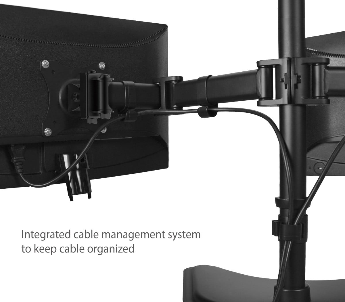 Articulated Freestanding Dual Monitor Desk Stand - 13"-27"
