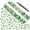 Fruit Green, variant on 2000 Pieces Flat Back Gems Rhinestones 6 Sizes (1.5-6 Mm) Round Crystal Rhinestones with Pick up Tweezer and Rhinestones Picking Pen for Crafts Nail Clothes Shoes Bags DIY Art (Red)