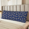 thumbnail image 4 of KLL Ultra Soft Microfiber Body Pillow Cover/Pillowcases 20"x54" with Hidden Zipper Closure-Anchors and Nautical, 4 of 5