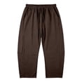 thumbnail image 4 of Aihuaihua Linen Capri Pants for Women Cropped Barrel Drawstring Wide Leg Cotton Capris 2026 Casual Summer Boho Baggy Palazzo Trouser, 4 of 9