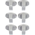 thumbnail image 3 of Range Control Knob, 6Pcs 8mm Cooker Stove Control Knobs Range Control Knob Rotate Knob Zinc Alloy Control Knob Replacement for Kitchen Range Gas Stove Microwave Oven (0° Switch), 3 of 8