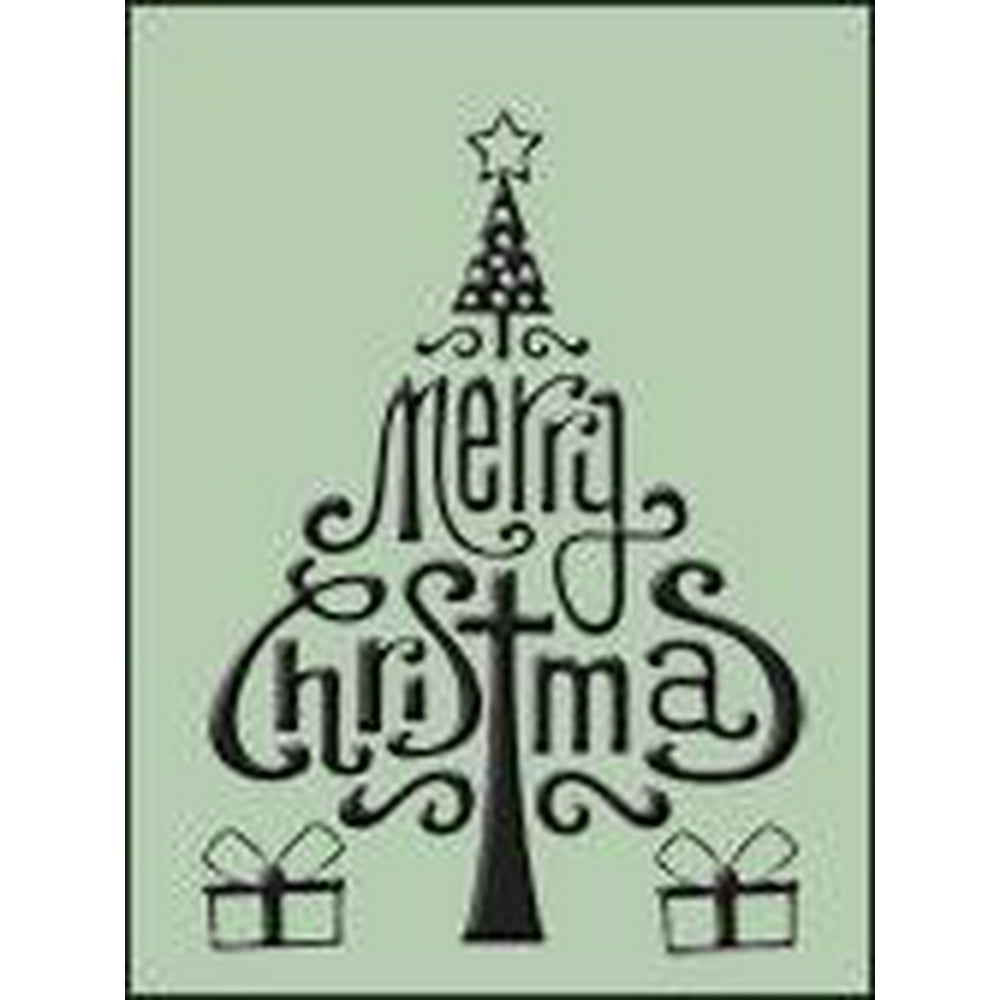 Embossing Folder Merry Christmas (HSFC001)