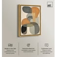 thumbnail image 2 of Ricole Modern Abstract Geometric Canvas Wall Art by Art Remedy, Gold Floater Frame, 24"x16", 2 of 7