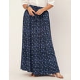 thumbnail image 2 of Moomaya Printed Maxi Skirt, Women's Elastic Waist Flowy Summer Long Skirt, 2 of 9