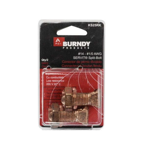 Burndy Servit Split Bolt Connector 2 pk