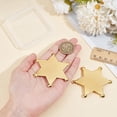 thumbnail image 3 of 2 broches de aleación con forma de estrella dorada de insignia de sheriff, decoración del Viejo Oeste para sombreros, abrigos y accesorios., 3 of 6