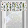 thumbnail image 2 of Ambesonne Christmas Tree Valance Pack of 2, Doodle Drawn Pattern, 54"X12", Multicolor, 2 of 5