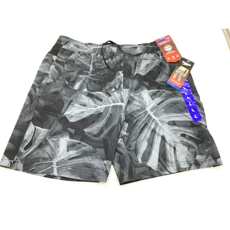 Mens Speedo Tech Volley Swim Shorts UV Protection Black Size L