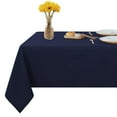 thumbnail image 1 of Mantel Rectangular Fitable De 53.9 X 78.0 In, Resistente A Las Manchas Y A Las Arrugas, Mantel De Poliéster Lavable, Mantel Decorativo De Tela Para Mesa De Comedor, Fiestas De Buffet Y Camping, Color, 1 of 1
