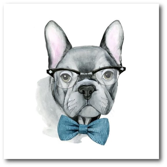 Courtside Market WEB-DC107-24x24 24 x 24 in. Vintage Pup IV Gallery-Wrapped Canvas Wall Art