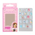 thumbnail image 2 of Kids Fake Nail Full Cover Pre Glued Press On Fashionable Children False Nail Tip for Girls DIY Nail Art 0040 CM41, 2 of 4