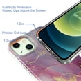 thumbnail image 3 of iPhone 13 Case,Dteck Shockproof Rubber Marble Pattern Bling Glitter Cover Lightweight Protective Back Phone Case for Apple iPhone 13 6.1-inch,#01, 3 of 6