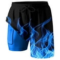thumbnail image 4 of Letdown Men's Swim Trunk Knee Length Boardshort Printed Swimming Swimsuit Beach Shorts with Pockets Bathing Suit, 4 of 4
