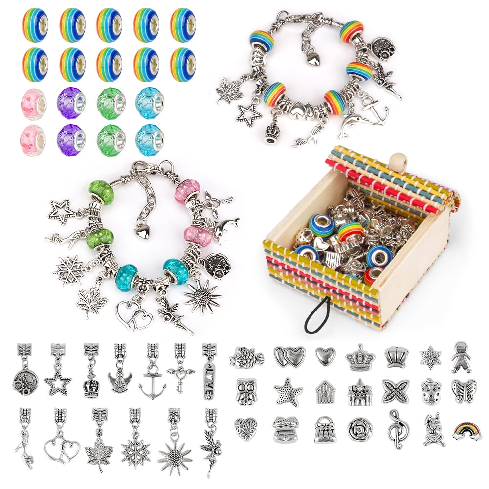 Cheap Rubber Band Bracelet Kit | Loom Band Kids Bracelet Making Kit | Three  Layer Box Rainbow Rubberbands | Joom