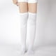 thumbnail image 4 of 2 pares de calcetines altos hasta el muslo para mujer y , calcetines de para primavera, 71 cm, 4 of 9