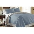 thumbnail image 3 of Modern Threads 3 Piece Coverlet, Reversible Leaf Design, Atmosphere/Hazel, Queen, 3 of 9