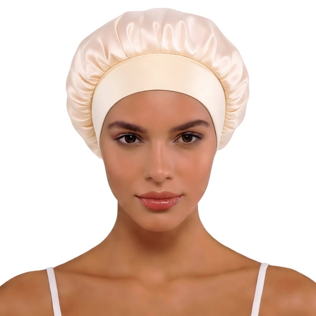 Bucket Hat For Home And Leisure With Satin Wide Brim Classic Style Suitable For All Seasons Travel Sleep Cap Fashion Accessory