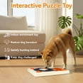 thumbnail image 2 of All For Paws Interactive Dog Puzzle Toy & Slow Feeder – Treat Dispenser Toy for Puppy IQ Training & Mental Stimulation, Square Foraging Plate, Intermediate Level, 2 of 7