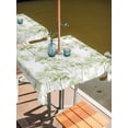 thumbnail image 2 of Outdoor Tablecloths with Umbrella Hole & Zipper, Watercolor Forest Sage Green 60x60 Inch Square Tablecloths, Abstract Art Modern Trees Waterproof Table Cloth, Patio/Pool/Picnic Table Covers, 2 of 8