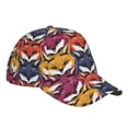 thumbnail image 2 of Wukai Fox Face Baseball Cap: Comfortable, Stylish, and Adjustable Hat for Sports, Daily Wear, and Outdoor Activities-One Size, 2 of 7