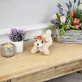 thumbnail image 3 of Northlight Rabbit with Floral Straw Hat Easter Figurine - 8.75" - Beige, 3 of 6