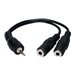 QVS 2.5mm Mini-Stereo Male to Two 3.5mm Female Speaker Splitter Cable - image 3 of 3