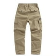 thumbnail image 5 of Wrtxtat Wide Leg Sweatpants for Men Outdoor Athletic Running Hiking Cargo Pants with Multiple Zipper Pockets Khaki XL, 5 of 8