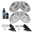 thumbnail image 2 of TRQ Brake Pad & Coated Rotor Kit Ceramic Front Rear w/Chemicals BKA23021 Fits select: 2002-2003 DODGE RAM 1500, 2 of 6