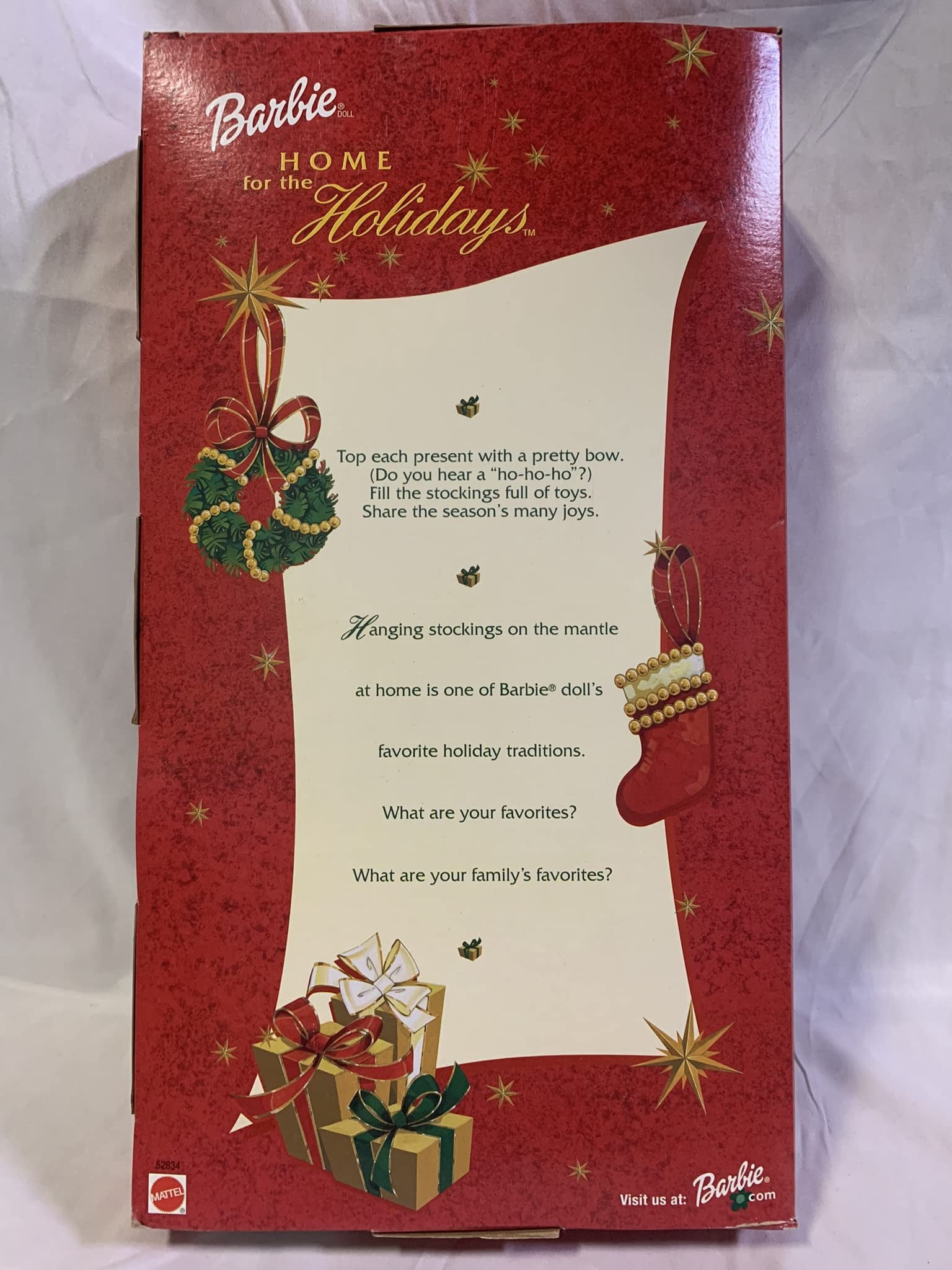 2001 Special Edition Home for the Holidays Barbie