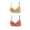 Pink, variant on Itsame 2PC Bras for Women's Full Support Everyday Casual Bra Set Tie Back Wireless Comfort Bralette Beige Size 38