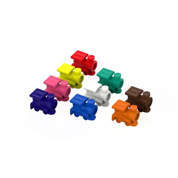 Marcadores de tren Mexican Train Volareo, paquete de 9 colores surtidos