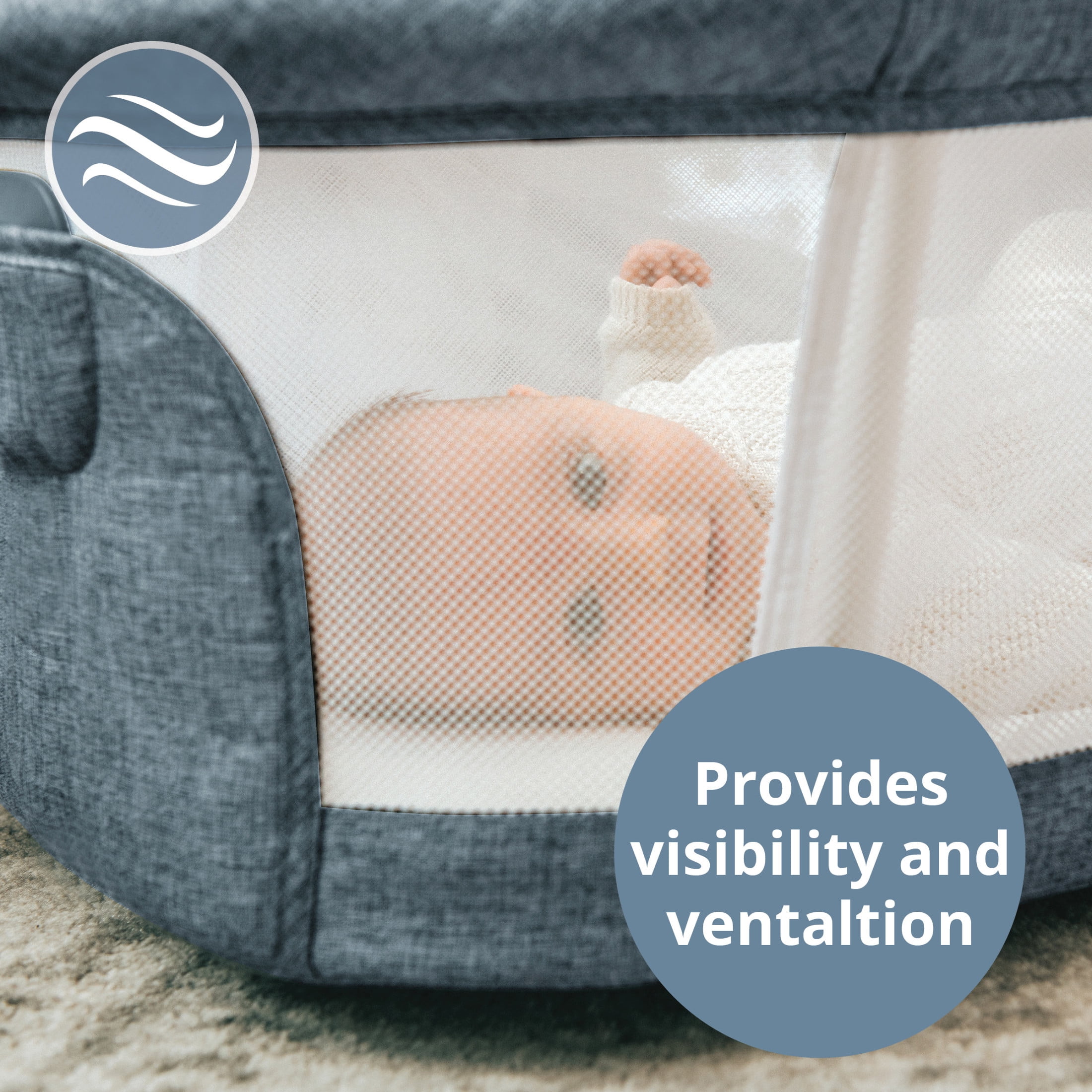 Chicco LullaGlide 3-in-1 Bassinet - Luna (Grey), New