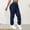 🔥 Navy, variant on Sentmoon Women Cargo Pants Women Pants Women Solid Color with Elastic Waist Casual Clothes Pockets Full Length Pants for Work, Office, and Business Casual Green M
