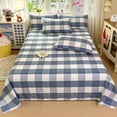 thumbnail image 1 of Polyester Bed Sheet Set 240 x 200 cm, Thick Breathable Anti-Slip Printed Fitted Sheet, Colorfast, Pilling Resistant, Vintage Pattern, 1 of 5