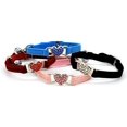 thumbnail image 2 of Miaocao Heart Bling Cat Collar with Safety Belt and Bell 8-11 Inches, 2 of 9