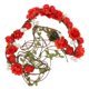 thumbnail image 1 of Ajustable Mujer Boho Diadema De Flores Boda Nupcial Floral Del cabellero Headwear rojo BLESIY Venda de la flor de Rose de la espuma, 1 of 8
