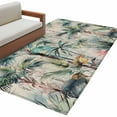 thumbnail image 2 of 2.7x5 Area Rugs, Summer Palm Trees Non-Skid Rubber Backing Large Rectangle Rugs - Living Room Bedroom Home Office, Vintage Botanical Tropical Leaves Indoor Floor Mat Carpets Washable Rug, 2 of 9